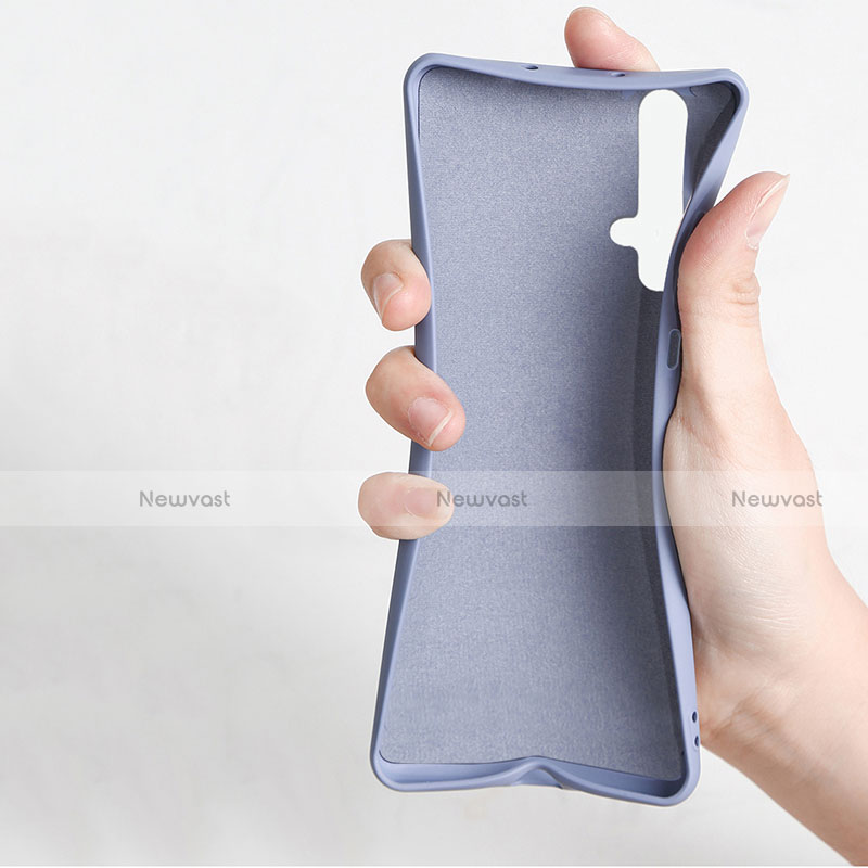 Ultra-thin Silicone Gel Soft Case Cover with Magnetic Finger Ring Stand T06 for Huawei Honor 20