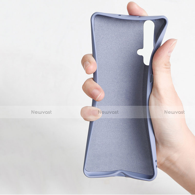 Ultra-thin Silicone Gel Soft Case Cover with Magnetic Finger Ring Stand T06 for Huawei Honor 20S