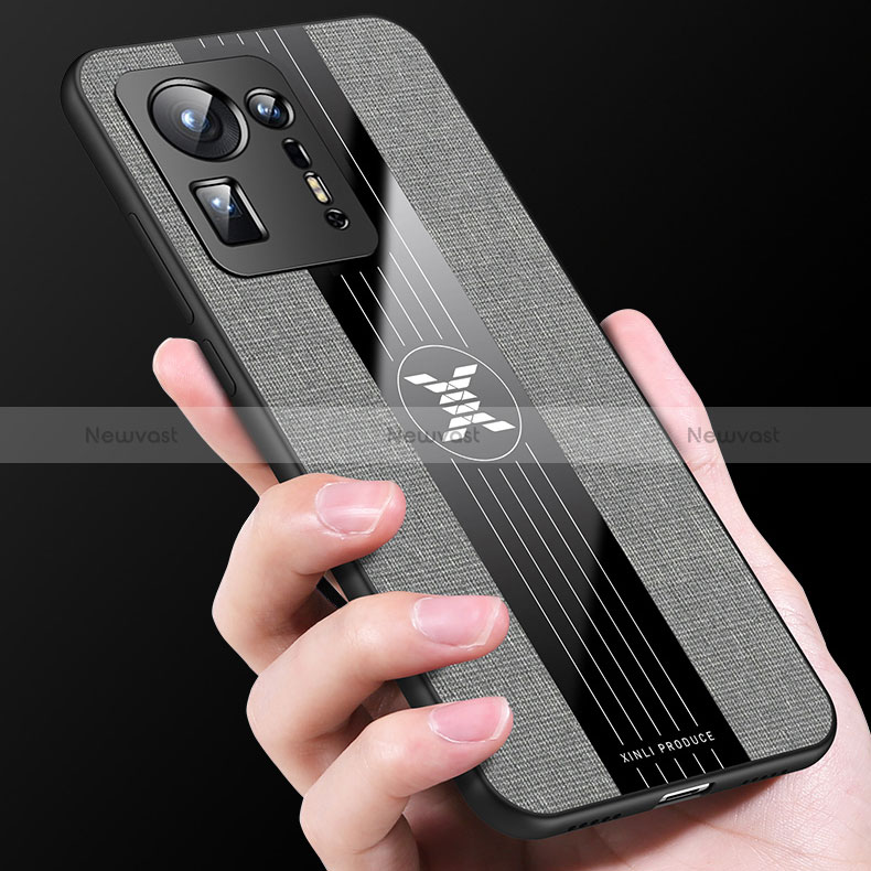 Ultra-thin Silicone Gel Soft Case Cover with Magnetic Finger Ring Stand X01L for Xiaomi Mi Mix 4 5G