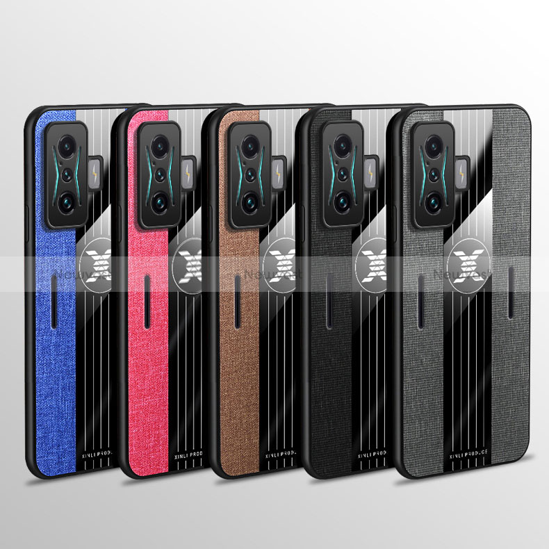 Ultra-thin Silicone Gel Soft Case Cover with Magnetic Finger Ring Stand X01L for Xiaomi Poco F4 GT 5G