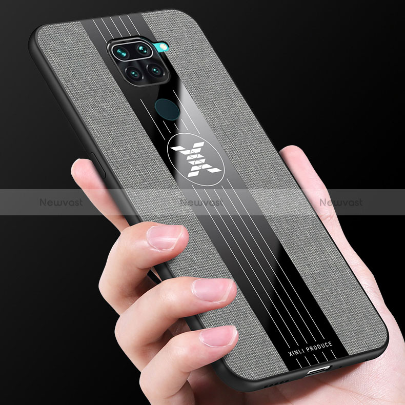 Ultra-thin Silicone Gel Soft Case Cover with Magnetic Finger Ring Stand X01L for Xiaomi Redmi 10X 4G