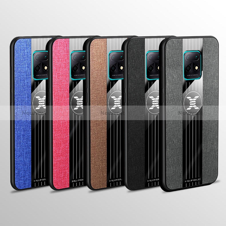 Ultra-thin Silicone Gel Soft Case Cover with Magnetic Finger Ring Stand X01L for Xiaomi Redmi 10X 5G