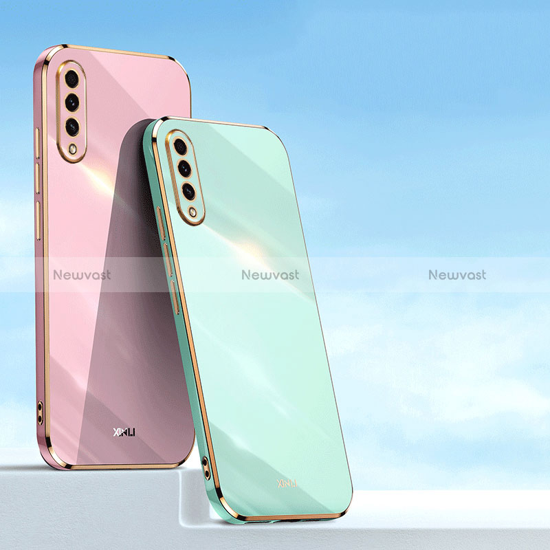 Ultra-thin Silicone Gel Soft Case Cover with Magnetic Finger Ring Stand XL1 for Samsung Galaxy A50