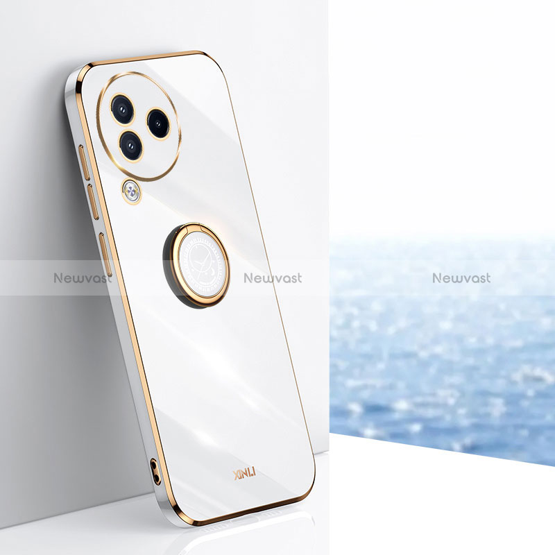 Ultra-thin Silicone Gel Soft Case Cover with Magnetic Finger Ring Stand XL1 for Xiaomi Civi 3 5G