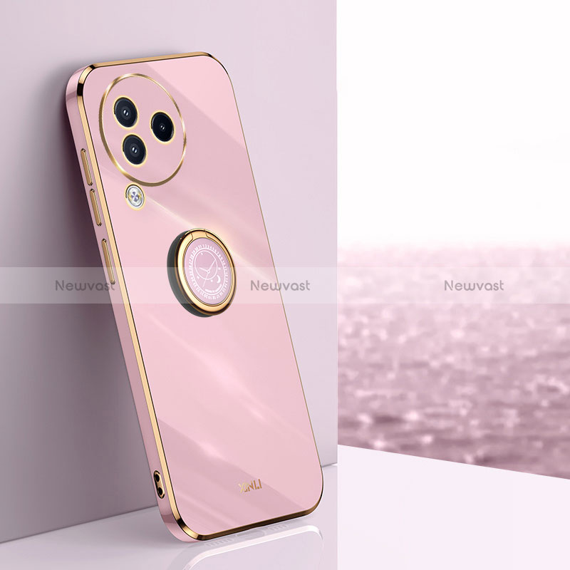 Ultra-thin Silicone Gel Soft Case Cover with Magnetic Finger Ring Stand XL1 for Xiaomi Civi 3 5G