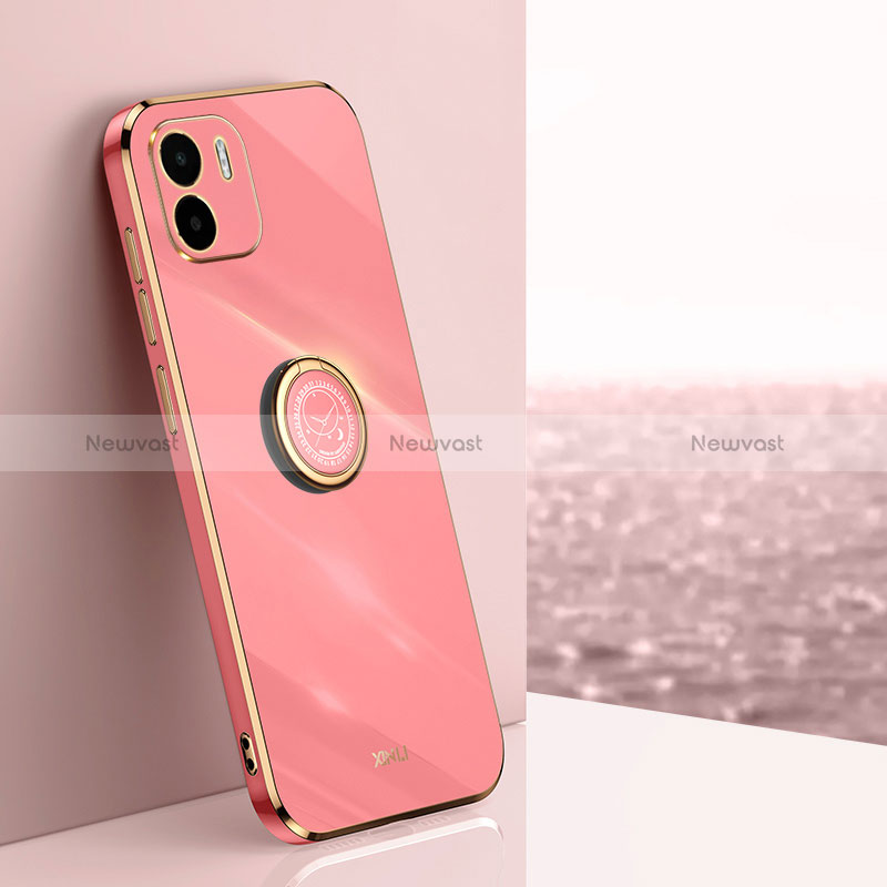 Ultra-thin Silicone Gel Soft Case Cover with Magnetic Finger Ring Stand XL1 for Xiaomi Redmi A1