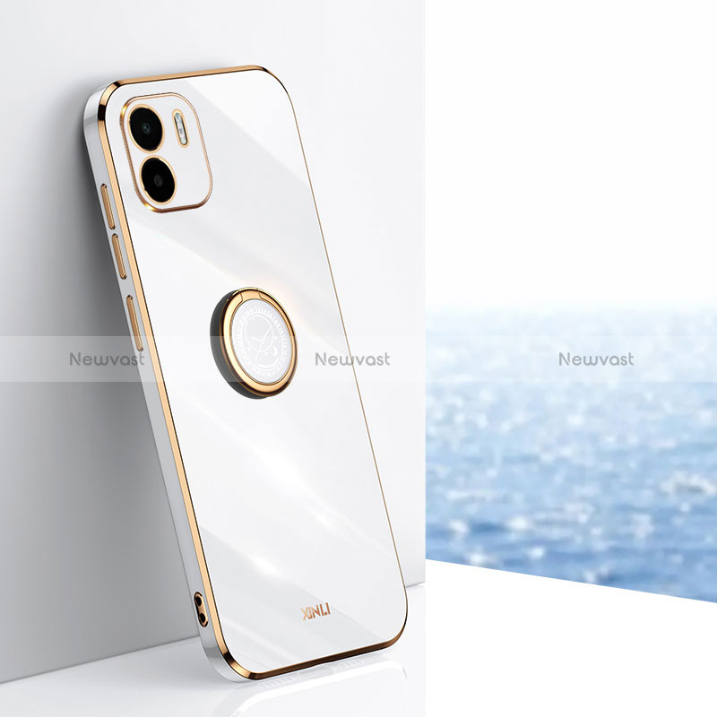 Ultra-thin Silicone Gel Soft Case Cover with Magnetic Finger Ring Stand XL1 for Xiaomi Redmi A2