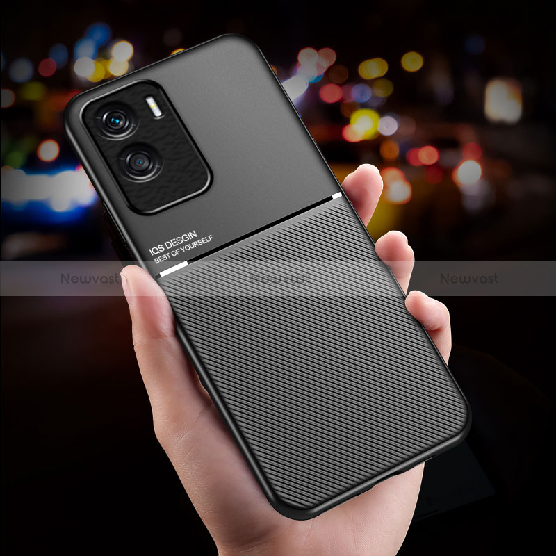 Ultra-thin Silicone Gel Soft Case Cover with Magnetic for Huawei Honor 90 Lite 5G