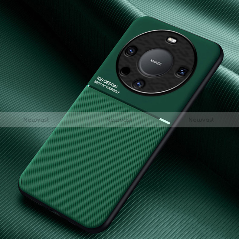 Ultra-thin Silicone Gel Soft Case Cover with Magnetic for Huawei Mate 60 Pro Green