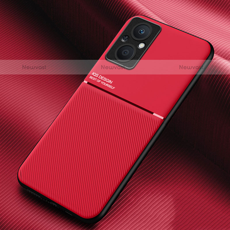 Ultra-thin Silicone Gel Soft Case Cover with Magnetic for OnePlus Nord N20 5G Red