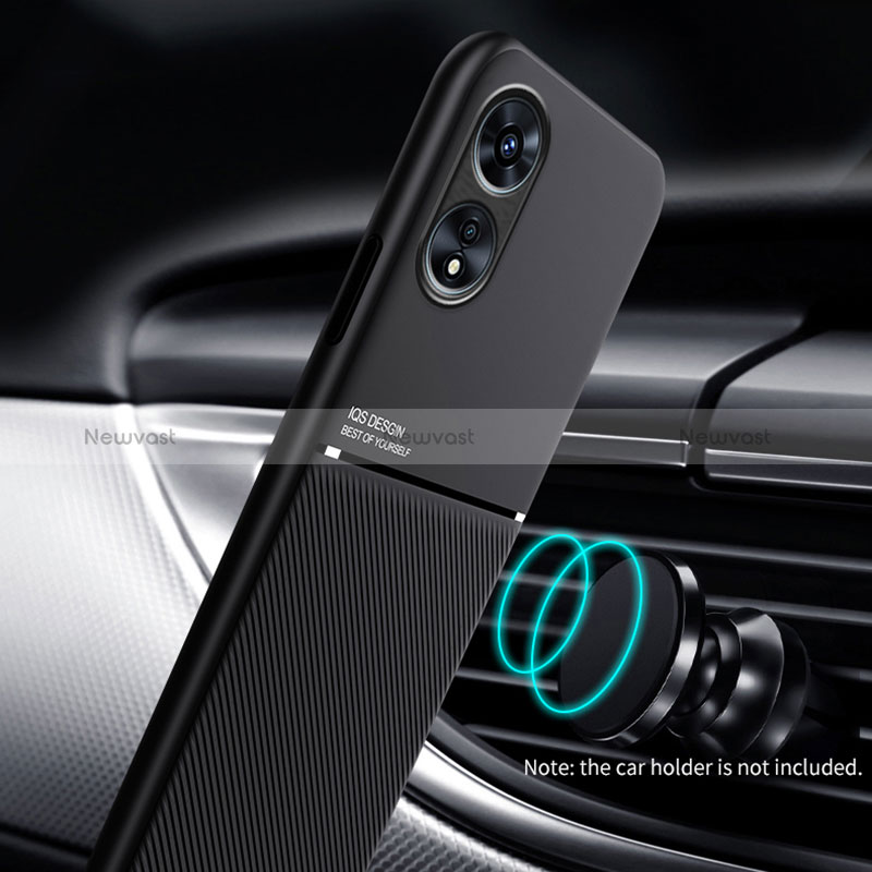 Ultra-thin Silicone Gel Soft Case Cover with Magnetic for Oppo A1x 5G