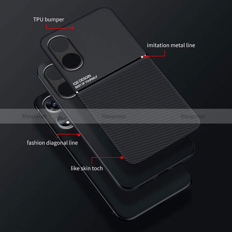 Ultra-thin Silicone Gel Soft Case Cover with Magnetic for Oppo A78 5G