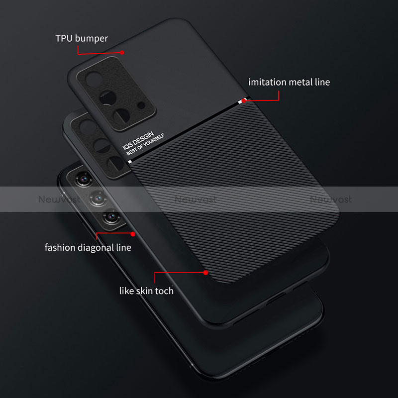 Ultra-thin Silicone Gel Soft Case Cover with Magnetic for Oppo K9 5G