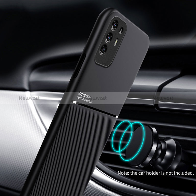 Ultra-thin Silicone Gel Soft Case Cover with Magnetic for Oppo Reno5 Z 5G