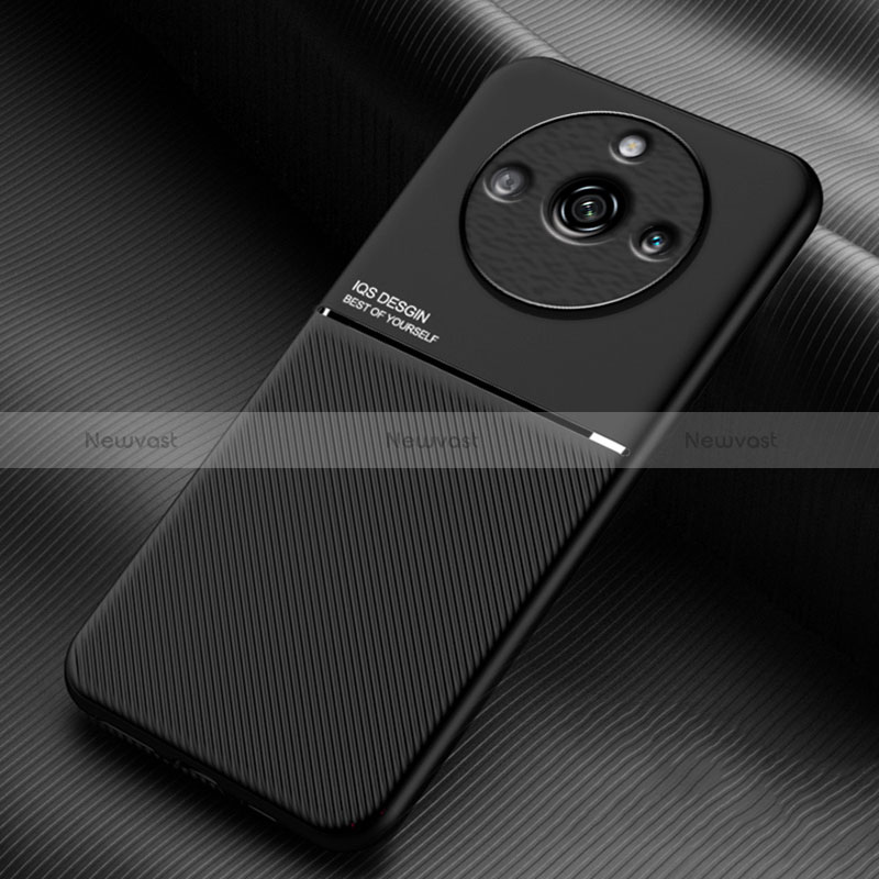 Ultra-thin Silicone Gel Soft Case Cover with Magnetic for Realme 11 Pro 5G Black