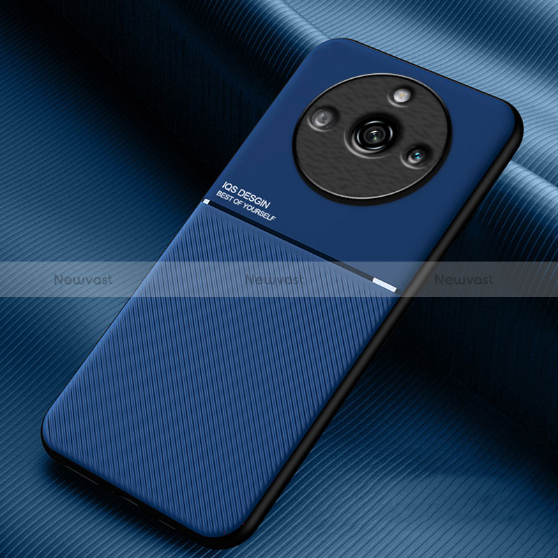 Ultra-thin Silicone Gel Soft Case Cover with Magnetic for Realme 11 Pro+ Plus 5G Blue