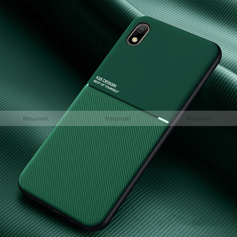 Ultra-thin Silicone Gel Soft Case Cover with Magnetic for Samsung Galaxy A01 Core Green