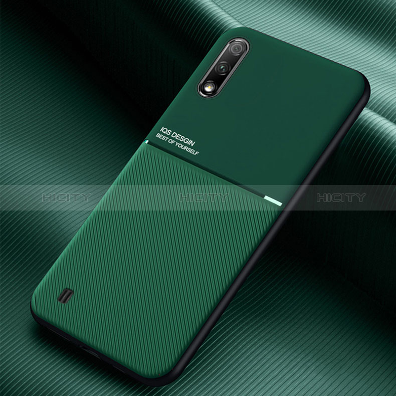 Ultra-thin Silicone Gel Soft Case Cover with Magnetic for Samsung Galaxy A01 SM-A015 Green