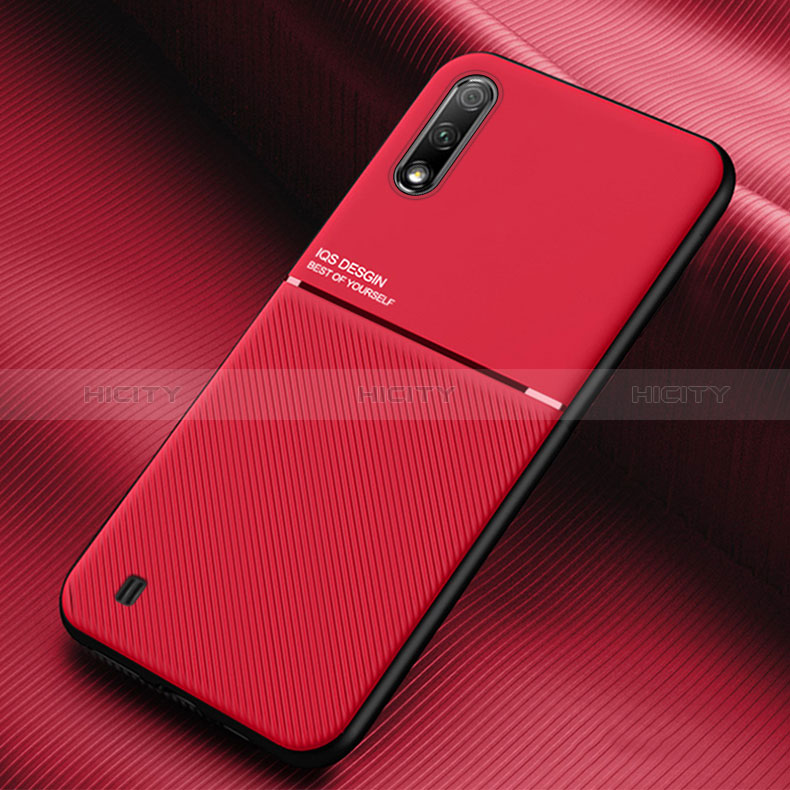 Ultra-thin Silicone Gel Soft Case Cover with Magnetic for Samsung Galaxy A01 SM-A015 Red