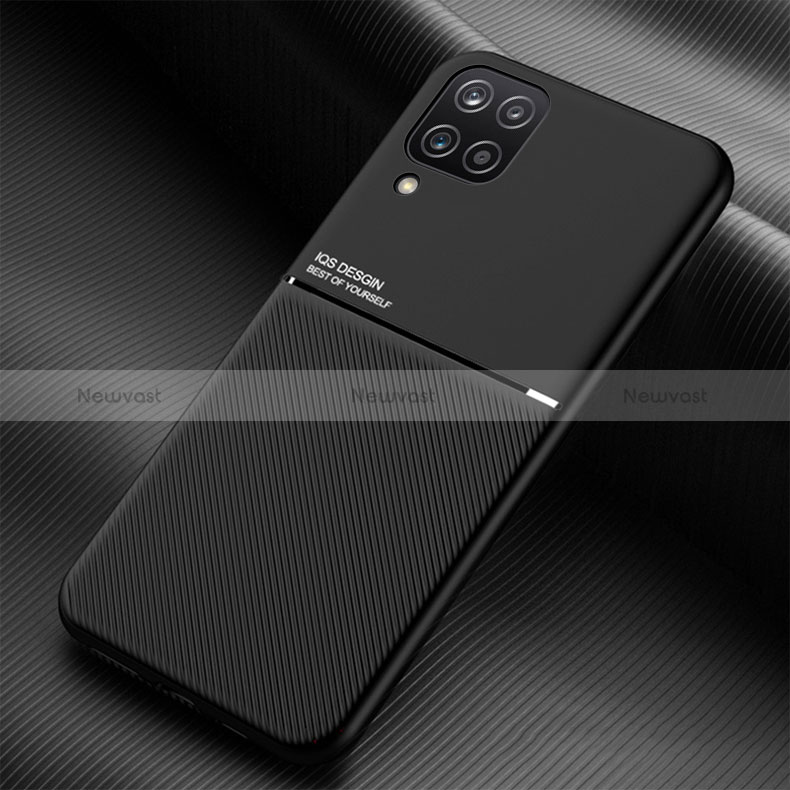 Ultra-thin Silicone Gel Soft Case Cover with Magnetic for Samsung Galaxy A42 5G Black