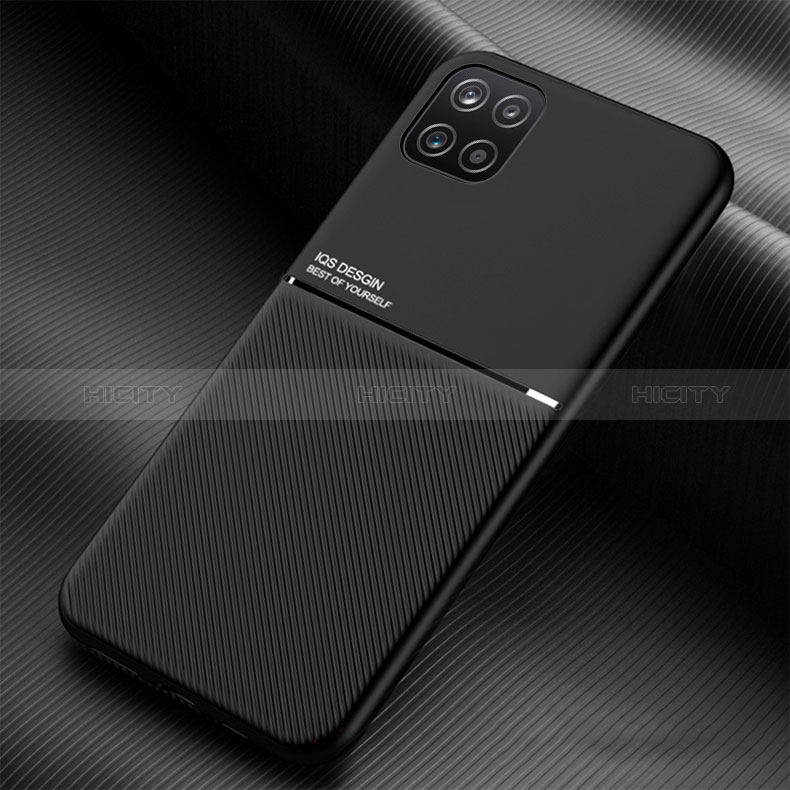 Ultra-thin Silicone Gel Soft Case Cover with Magnetic for Samsung Galaxy F42 5G Black