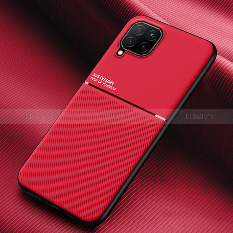 Ultra-thin Silicone Gel Soft Case Cover with Magnetic for Samsung Galaxy F62 5G Red