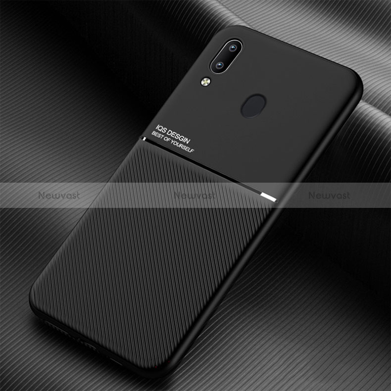 Ultra-thin Silicone Gel Soft Case Cover with Magnetic for Samsung Galaxy M10S Black