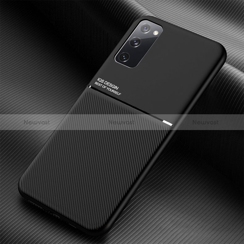 Ultra-thin Silicone Gel Soft Case Cover with Magnetic for Samsung Galaxy S20 FE (2022) 5G Black