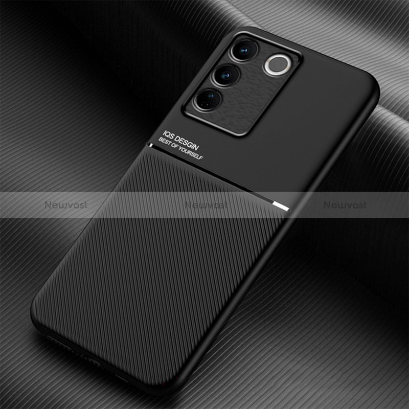 Ultra-thin Silicone Gel Soft Case Cover with Magnetic for Vivo V27 5G