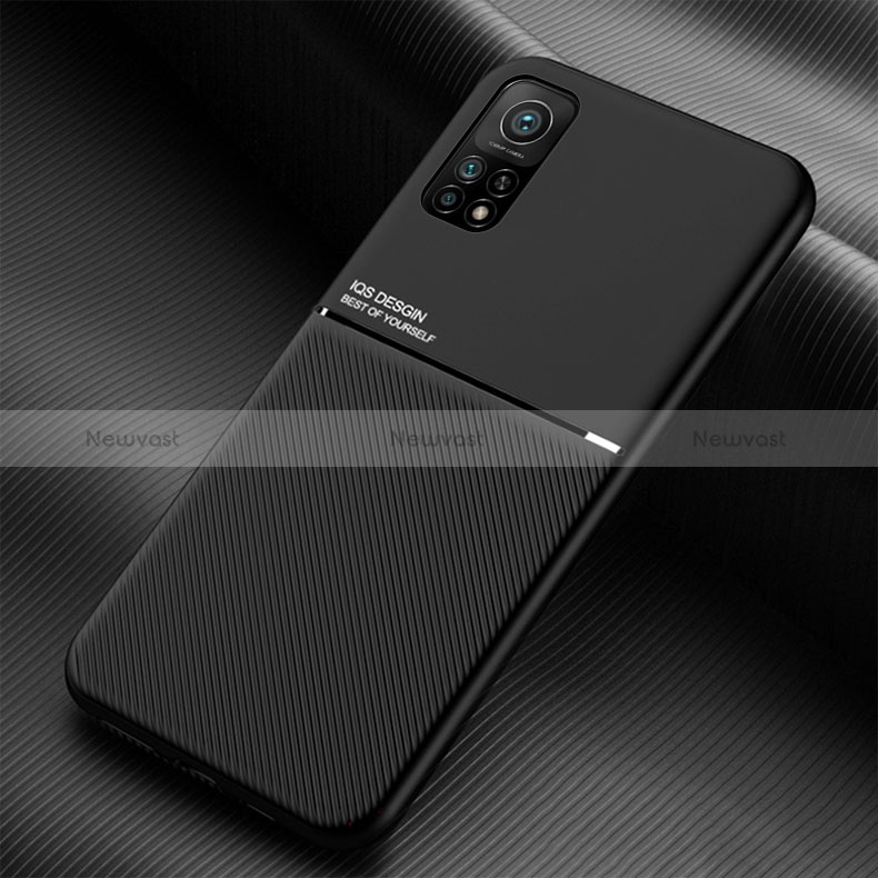 Ultra-thin Silicone Gel Soft Case Cover with Magnetic for Xiaomi Mi 10T 5G Black