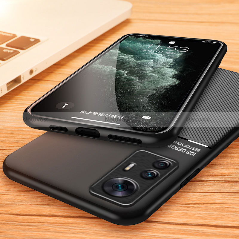 Ultra-thin Silicone Gel Soft Case Cover with Magnetic for Xiaomi Mi 12T 5G