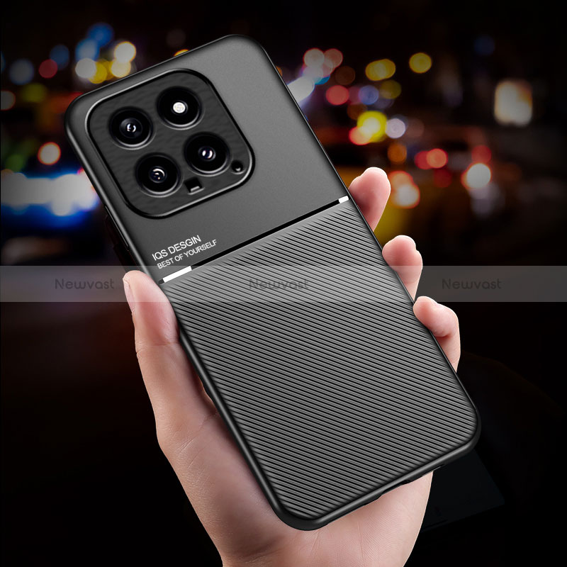 Ultra-thin Silicone Gel Soft Case Cover with Magnetic for Xiaomi Mi 14 Pro 5G