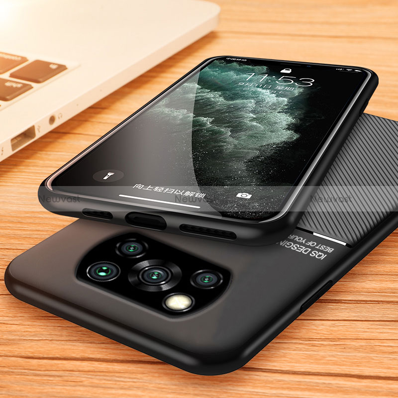 Ultra-thin Silicone Gel Soft Case Cover with Magnetic for Xiaomi Poco X3 Pro