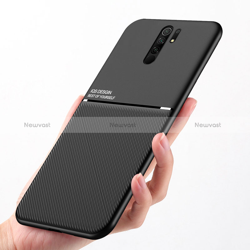 Ultra-thin Silicone Gel Soft Case Cover with Magnetic for Xiaomi Redmi 9 Prime India