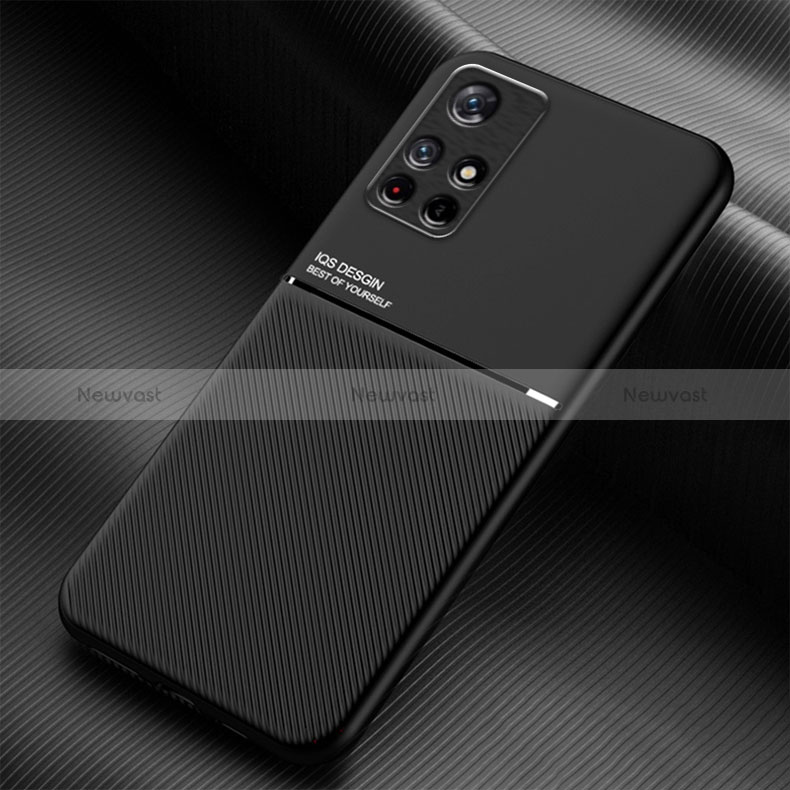 Ultra-thin Silicone Gel Soft Case Cover with Magnetic for Xiaomi Redmi Note 11S 5G