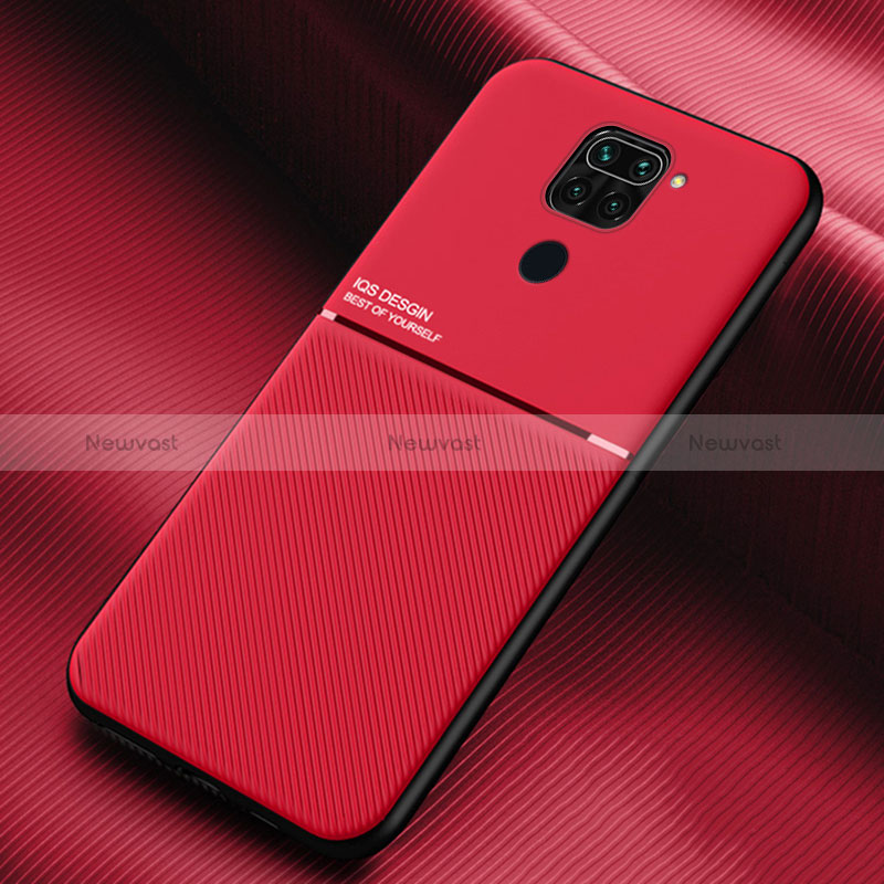 Ultra-thin Silicone Gel Soft Case Cover with Magnetic for Xiaomi Redmi Note 9 Red