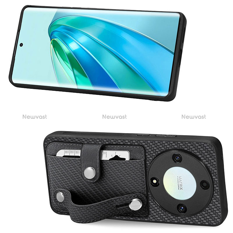 Ultra-thin Silicone Gel Soft Case Cover with Magnetic S01D for Huawei Honor Magic5 Lite 5G