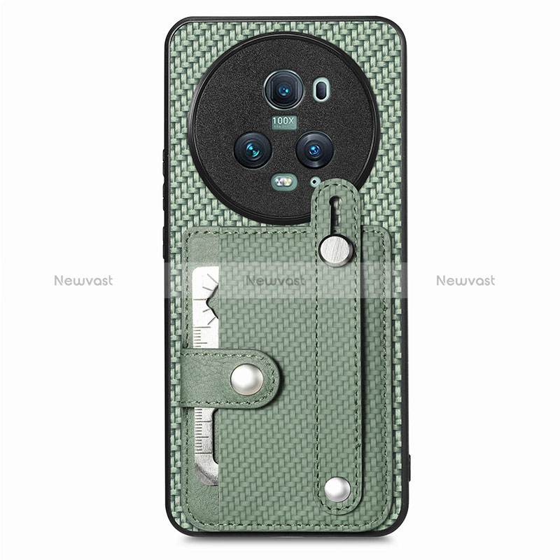Ultra-thin Silicone Gel Soft Case Cover with Magnetic S01D for Huawei Honor Magic5 Pro 5G