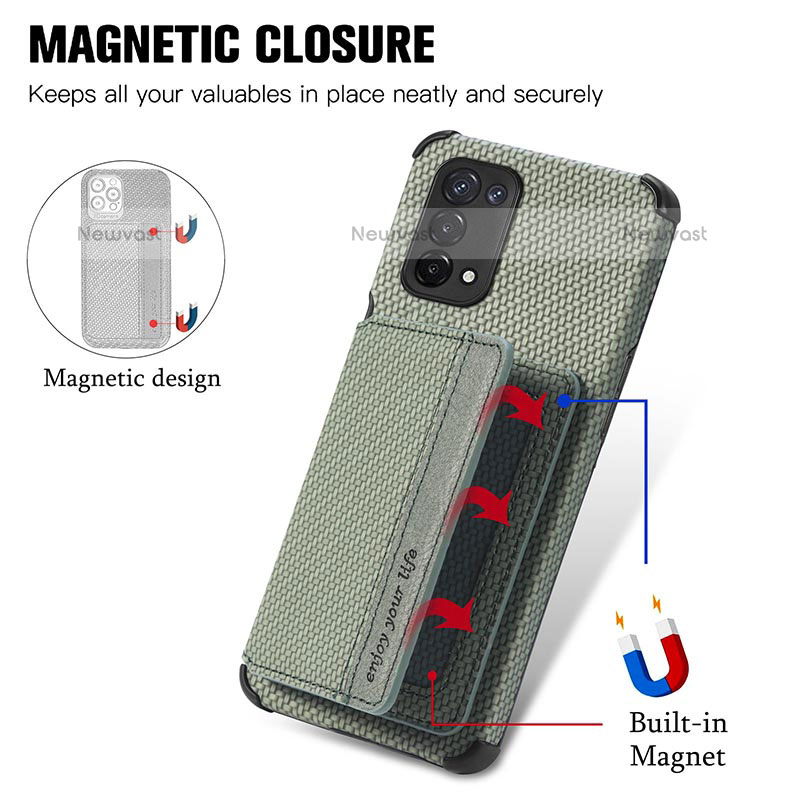 Ultra-thin Silicone Gel Soft Case Cover with Magnetic S01D for OnePlus Nord N200 5G