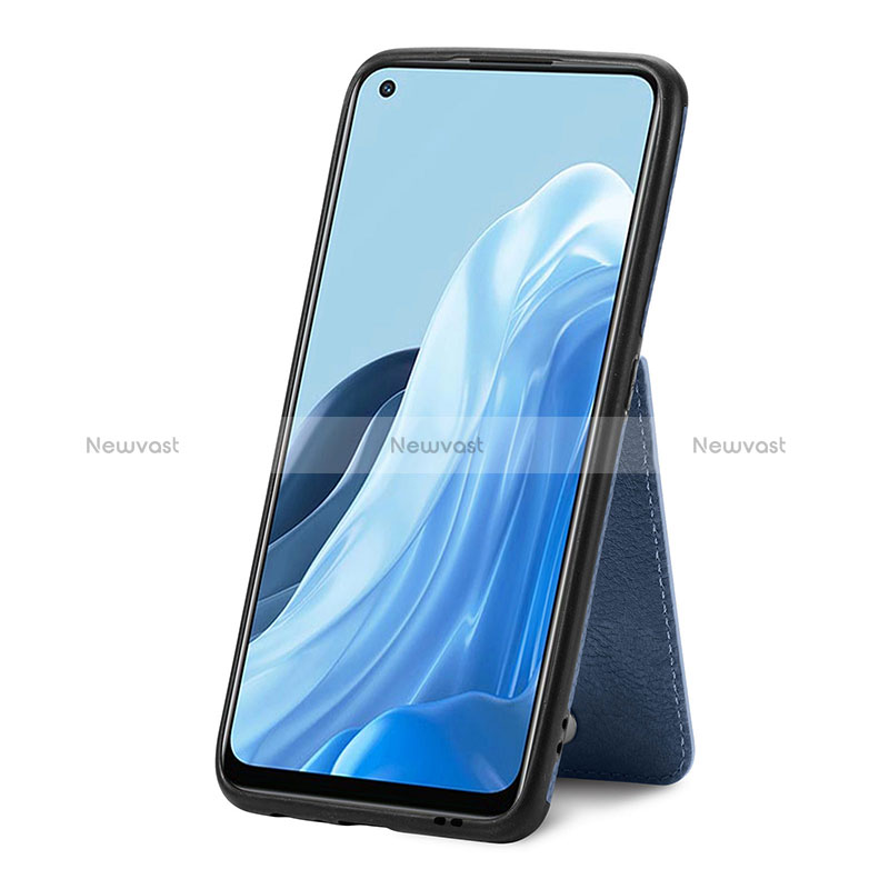 Ultra-thin Silicone Gel Soft Case Cover with Magnetic S01D for Oppo Reno7 5G