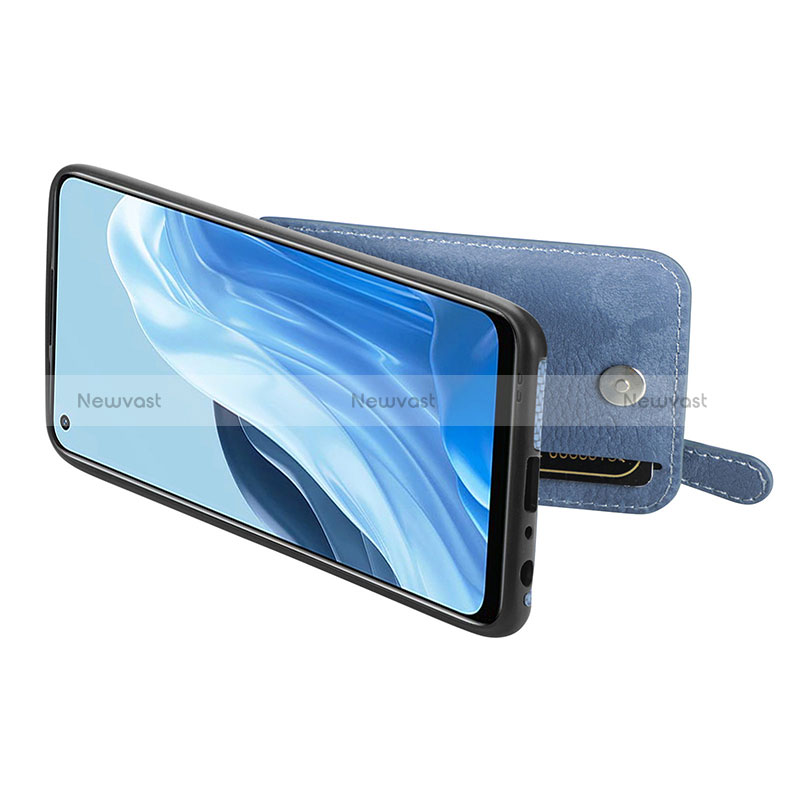 Ultra-thin Silicone Gel Soft Case Cover with Magnetic S01D for Oppo Reno7 5G