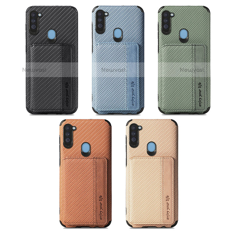 Ultra-thin Silicone Gel Soft Case Cover with Magnetic S01D for Samsung Galaxy A11