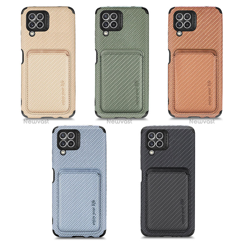 Ultra-thin Silicone Gel Soft Case Cover with Magnetic S01D for Samsung Galaxy A22 4G