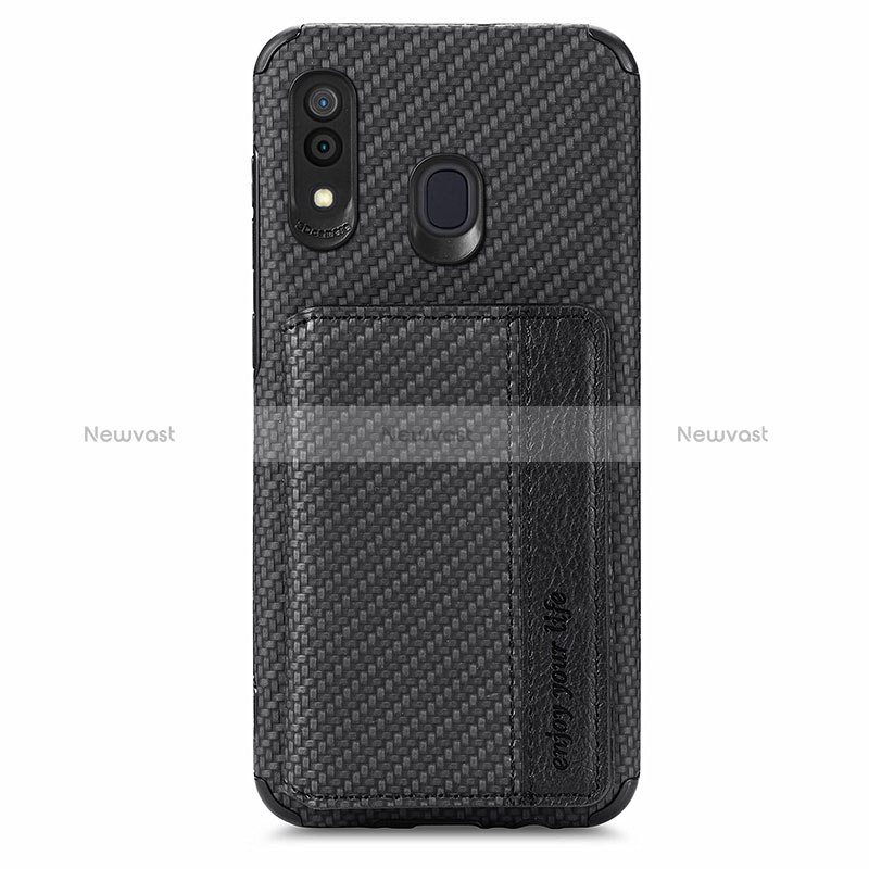 Ultra-thin Silicone Gel Soft Case Cover with Magnetic S01D for Samsung Galaxy A30