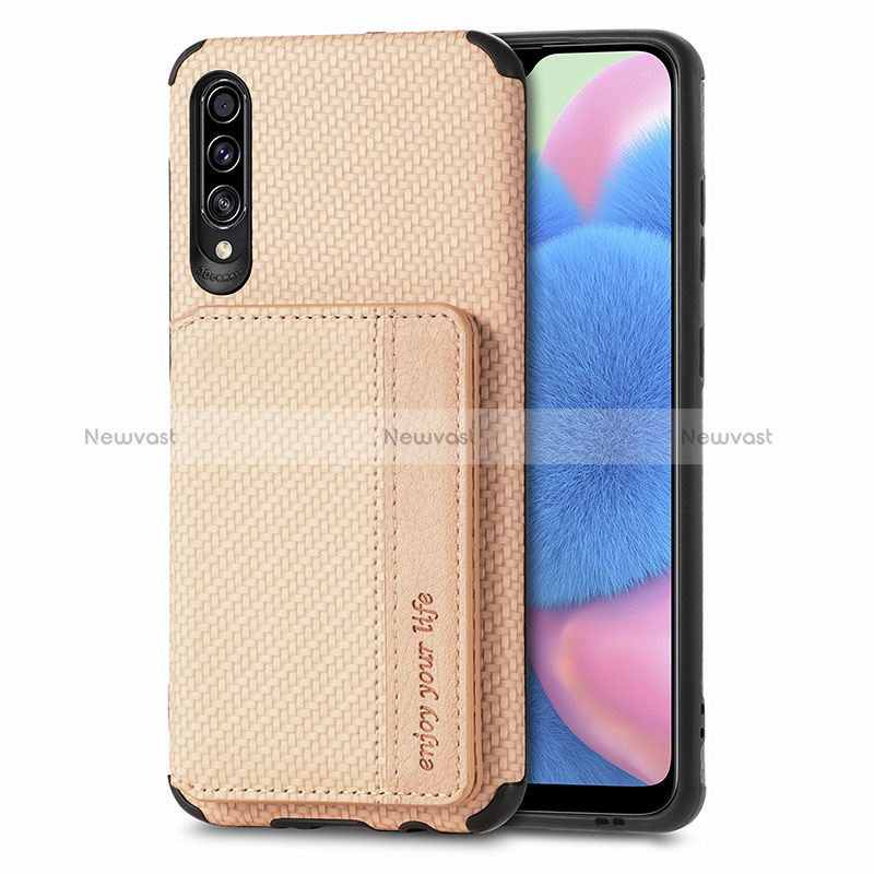 Ultra-thin Silicone Gel Soft Case Cover with Magnetic S01D for Samsung Galaxy A30S