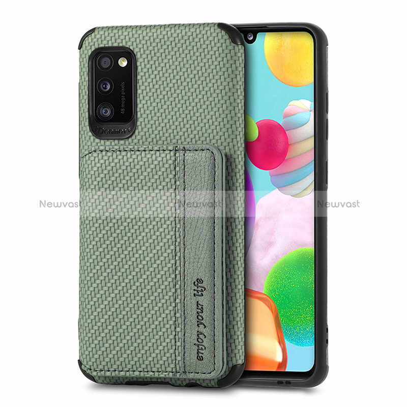 Ultra-thin Silicone Gel Soft Case Cover with Magnetic S01D for Samsung Galaxy A41