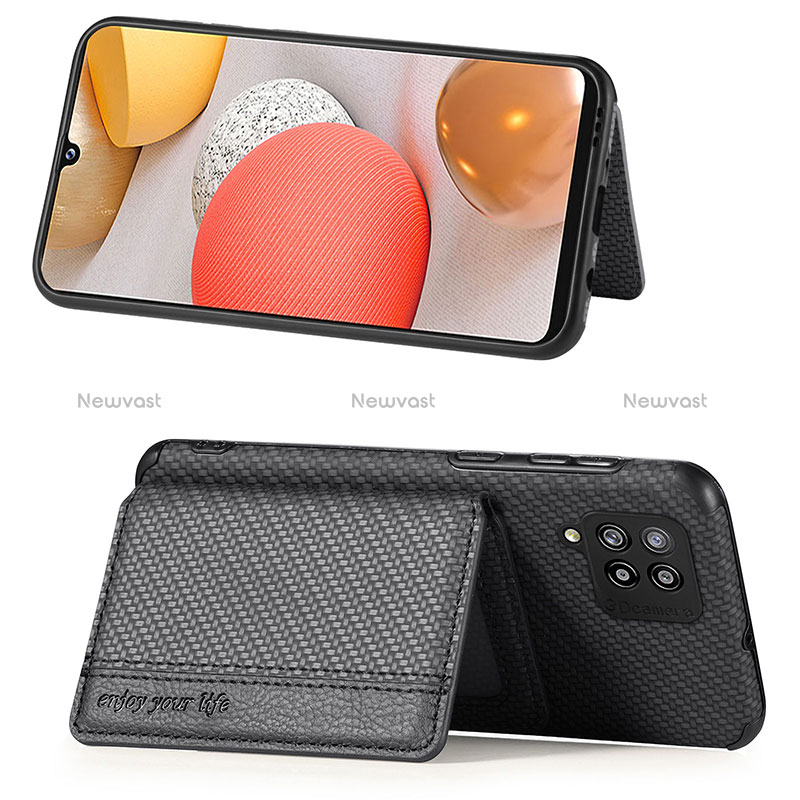 Ultra-thin Silicone Gel Soft Case Cover with Magnetic S01D for Samsung Galaxy A42 5G