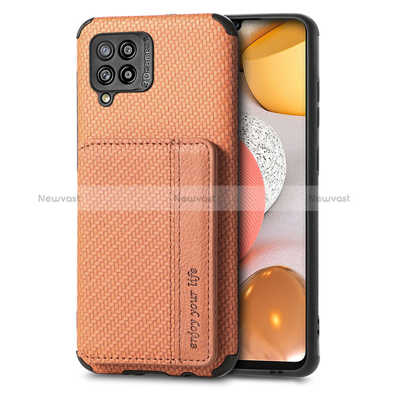 Ultra-thin Silicone Gel Soft Case Cover with Magnetic S01D for Samsung Galaxy A42 5G