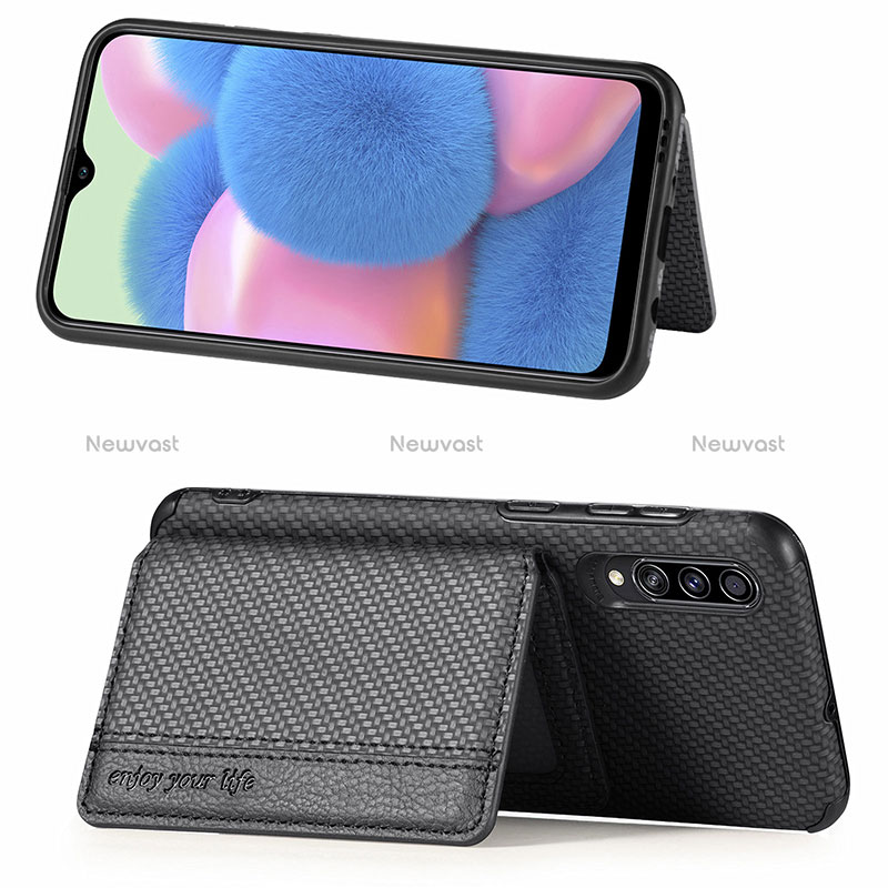 Ultra-thin Silicone Gel Soft Case Cover with Magnetic S01D for Samsung Galaxy A50