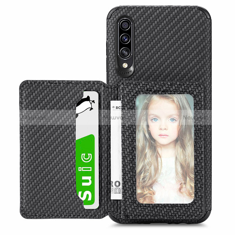 Ultra-thin Silicone Gel Soft Case Cover with Magnetic S01D for Samsung Galaxy A50S
